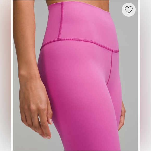 NWT Lululemon Align High Rise Leggings 28” - Pow Pink Tone Size 6 - Picture 6 of 12